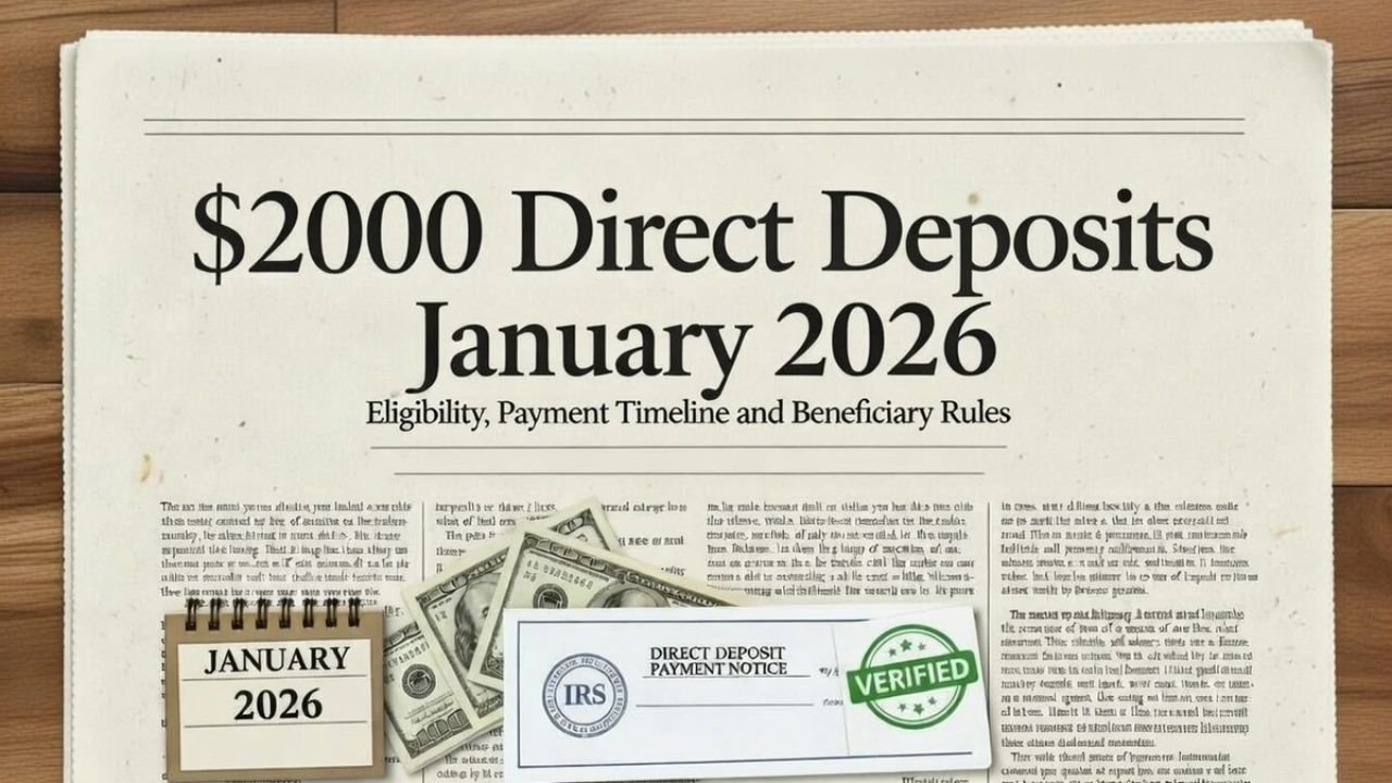 $2000 Direct Deposits January 2026: Eligibility, Payment Timeline, and Beneficiary Rules