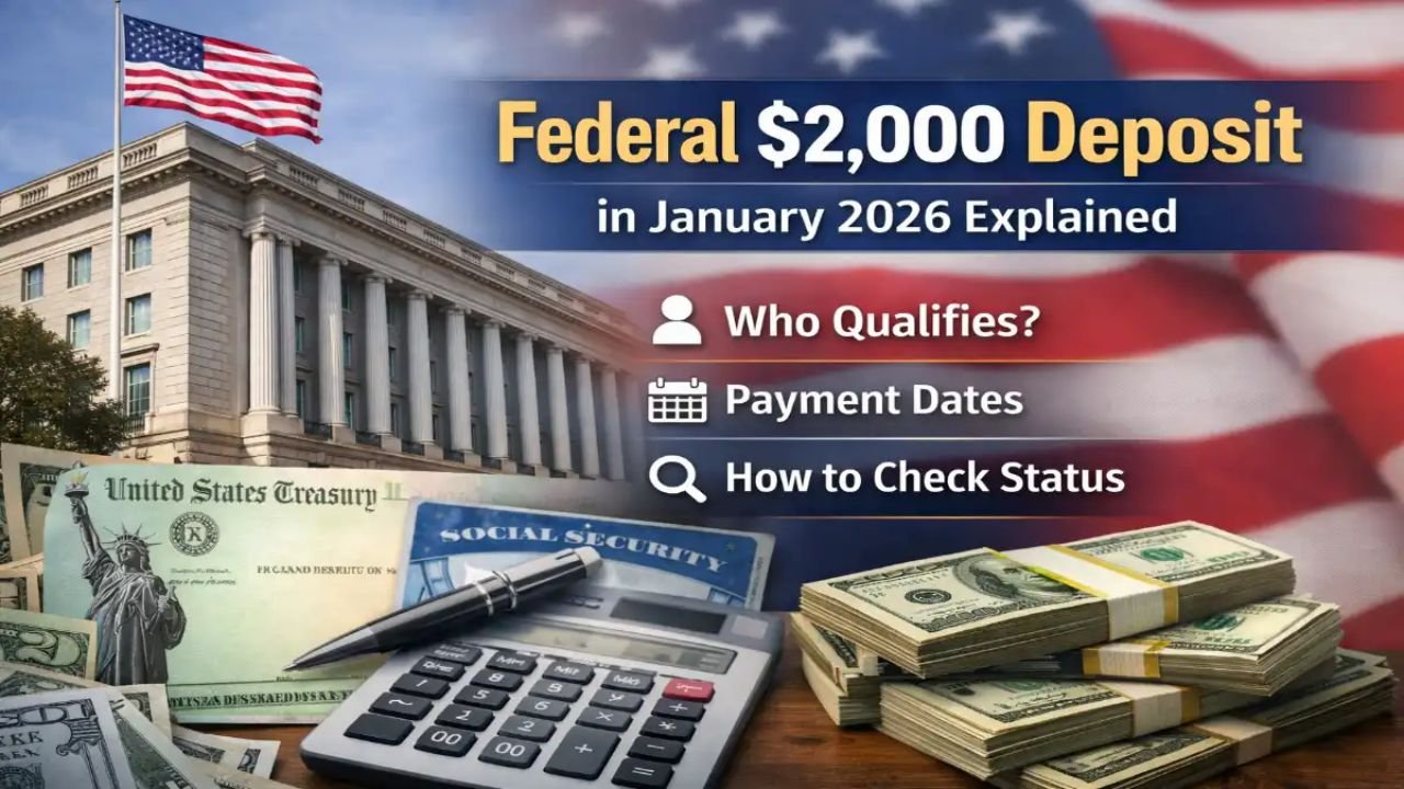 Federal $2,000 Deposit in January 2026 Explained: Who Qualifies, Payment Dates & How to Check