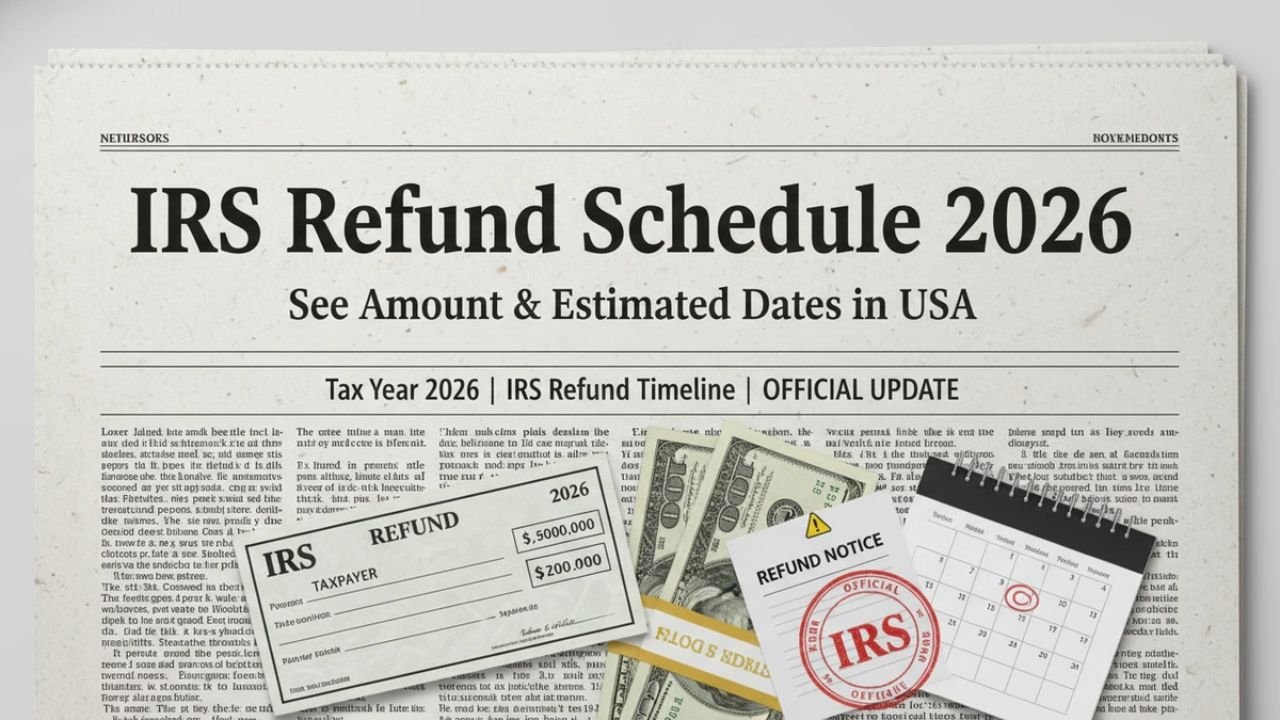IRS Refund Schedule 2026 – Estimated Dates and Payment Amounts in the USA