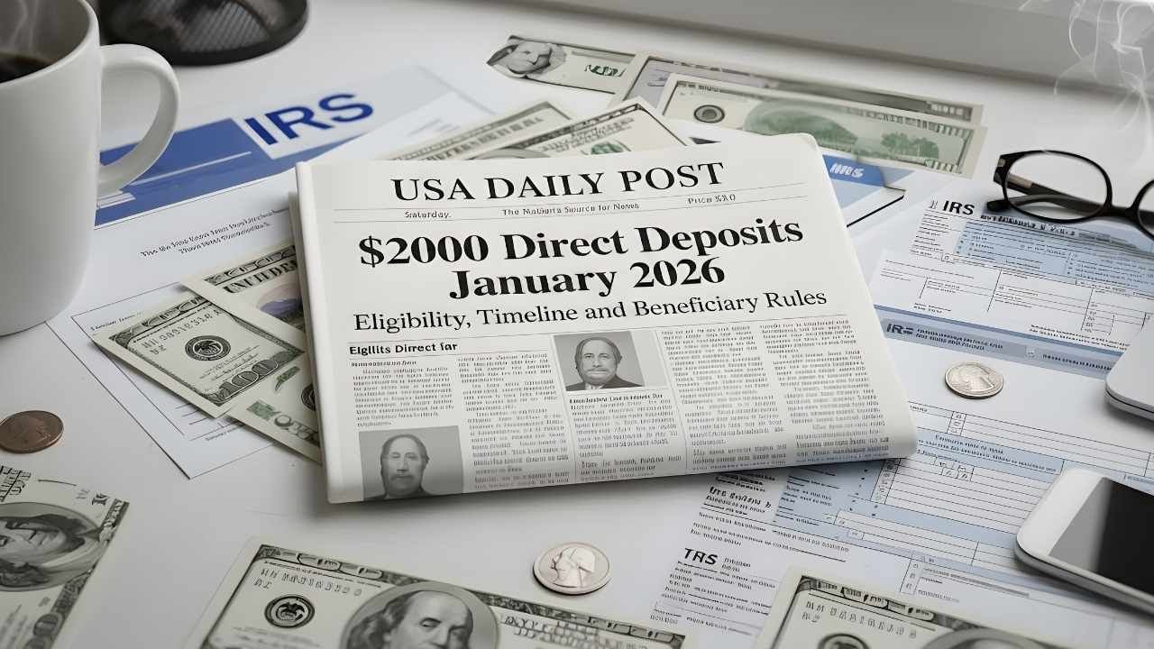 $2000 Direct Deposits January 2026: Eligibility, Timeline & Beneficiary Rules