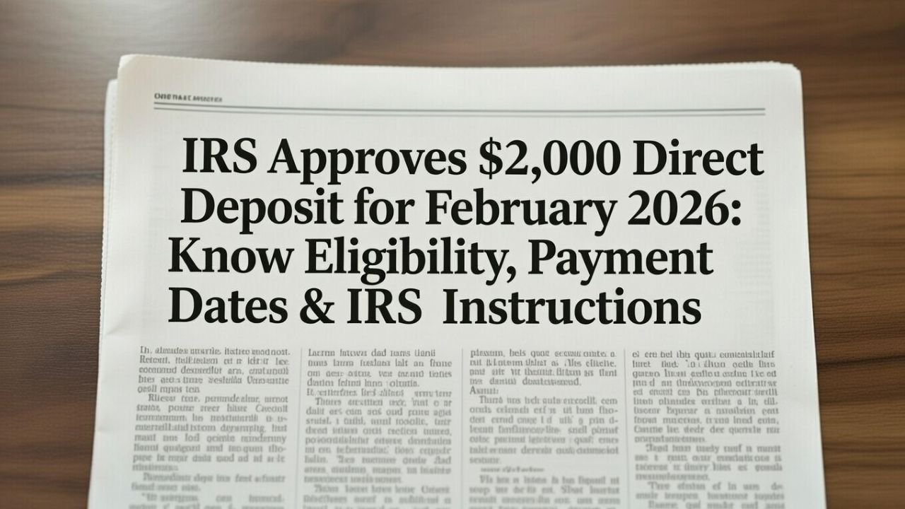 IRS $2,000 Direct Deposit February 2026: Eligibility Status, Expected Timeline, and Official Guidance