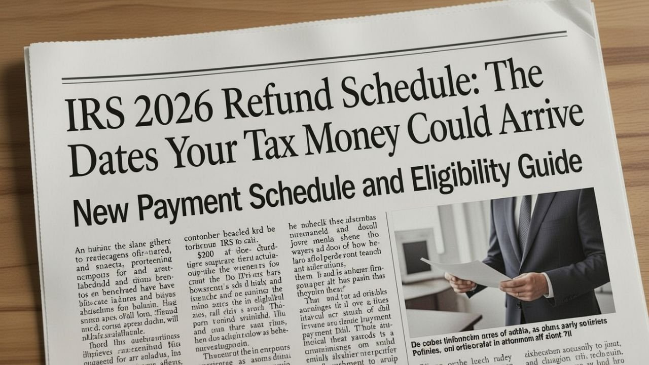 IRS 2026 Refund Schedule: When Your Tax Money Could Arrive