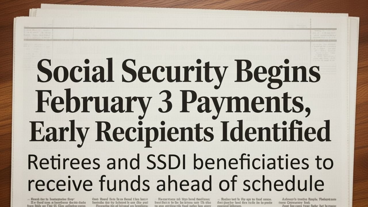 Social Security Begins February 3 Payments, Early Recipients Identified